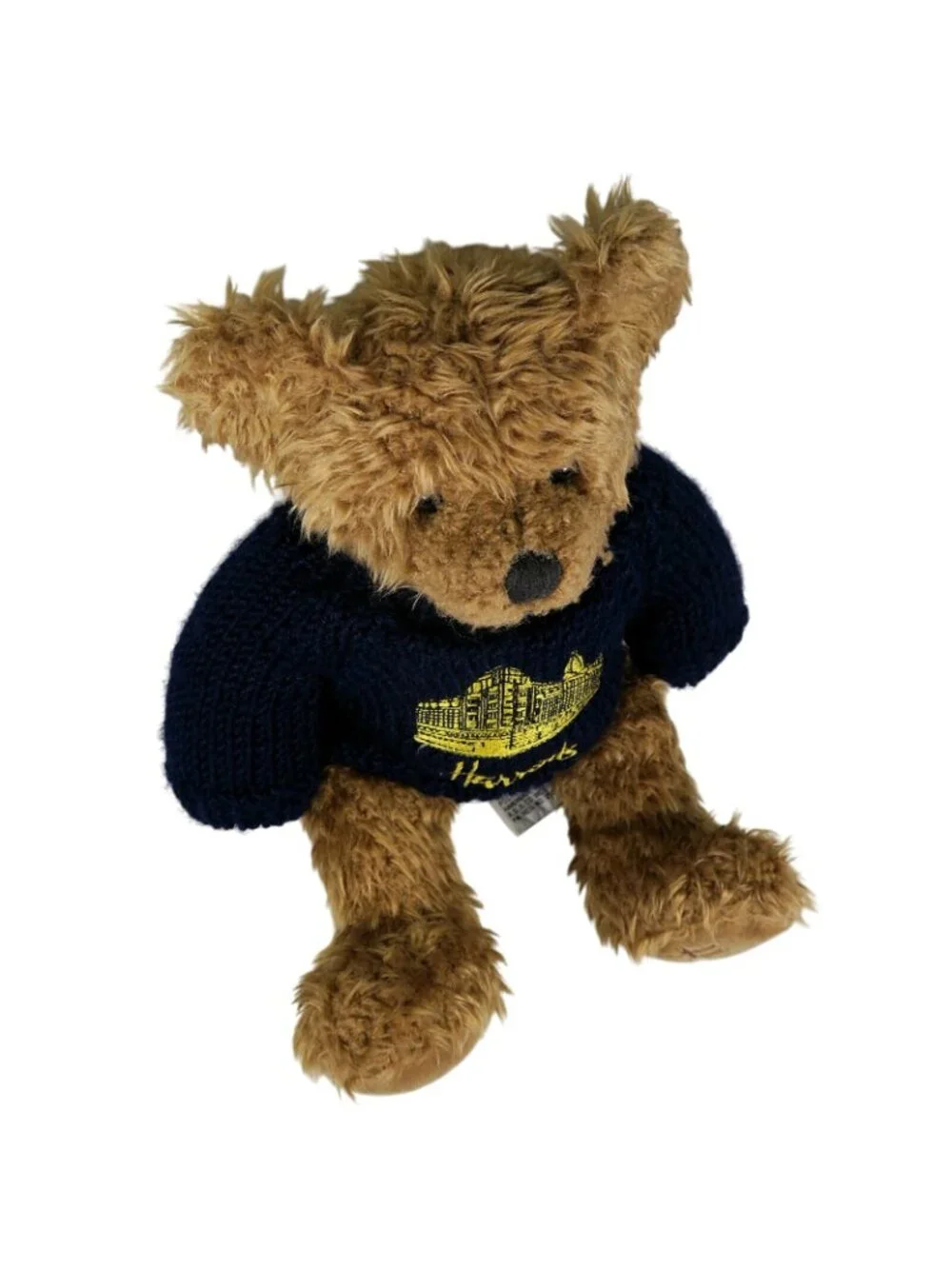 Harrods Knightsbridge 12-Inch Teddy Bear Blue Knit Sweater Gold Embroidery
